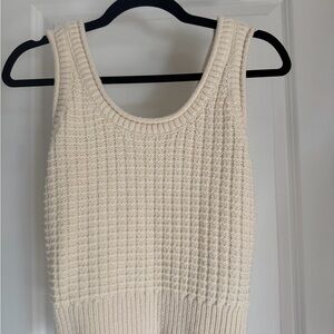 Madewell Women's Cream Textured Knit Sweater